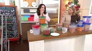 LocknLock 4-Pc Nestable XL Square Pantry Storage Set on QVC