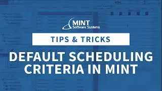 Default Scheduling Criteria in MINT