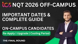 TCS NQT 2026 Off-Campus Drive | Exam Date, Preparation Guide & Re-Apply for Upgradation