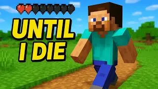 Running until I Die from Hunger in Minecraft 