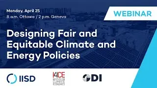 Webinar | Designing Fair and Equitable Climate and Energy Policies