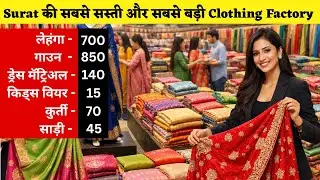 Surat की सबसे सस्ती और सबसे बड़ी Clothing Factory |Saree Market  | Kesaria Textile | Saree Wholesale