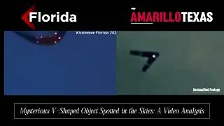 V-Shaped UFO Sighting: A Mysterious Encounter Caught on Video #ufop #vshape #aliens #uap