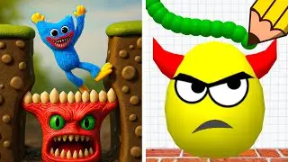 Hugy's Animated Story Vs Draw to Smash🔪👺🔪Walkthrough Max Gameplay EG3562