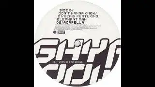 Shy FX & T Power Featuring Di & Skibadee – Don't Wanna Know (Elephant Man Remix) SIDE-B1 VINYL RIP