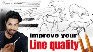 Improve your line quality || improve your skill || animal drawing #sketching