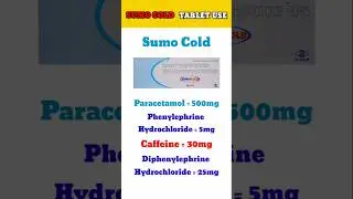 Sumo cold 💊 tablet uses in hindi #shorts #medicine