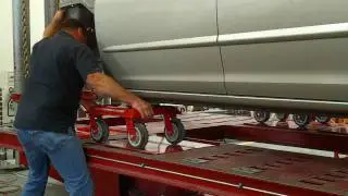 DJS Dolly Pinch Weld Adapter in use