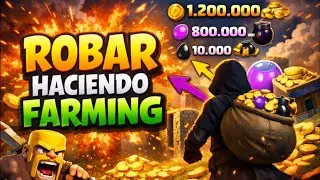 ROBAR HACIENDO FARMING 😈 | Clash of Clans
