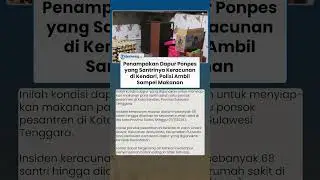 Penampakan Dapur Ponpes yang Santrinya Keracunan di Kendari, Polisi Ambil Sampel Makanan-Bahan Baku