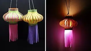 How to Make Paper Lantern for Diwali | Kandil Making | Diwali Decoration Ideas