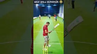 WIDE BALL BONANZA 😂 || @SAS Indoor Courts, Kotikawatta || #indoorcricket #cricket #bowlingaction
