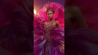 Sparkle Inspired Gown #short #SparkleGown #DigitalRunway #AIArt  #Couture #AfricanBeauty #Glamour