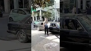 Getting out of a car like a king #amman #funny