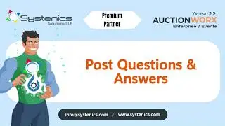 Post Questions & Answers on AuctionWorx Events - Step-by-Step Tutorial