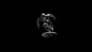 1 Hours Pure Black Silver Surfer &ndash; Chrome Sentinel Live Wallpaper | OLD 4K 3840x2160 Live Wallpaper