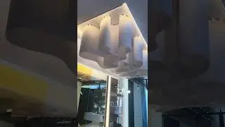 Wavy fabric ceiling SDCEILINGS #stretchceiling #interiordesign #ceilingdesign #home #ceilingideas