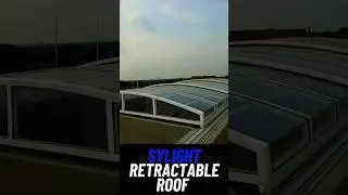 Skylight retractable roof for natural light and ventilation