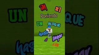 Dia #1 poniendo un bloque hasta llegar a los 700 subs #suscribanse #like #minecraft #series #capos 👍
