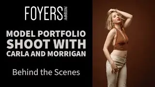 BTS Model Portfolio Photoshoot with Carla and Morrigan | Studio Portrait Session