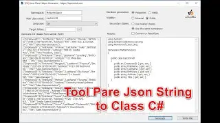 [C#] Tutorial Read Json String in C# with Tool Easy