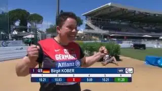 Women's shot put F35/36 final 2016 IPC Athletics European Championships Grosseto 2016