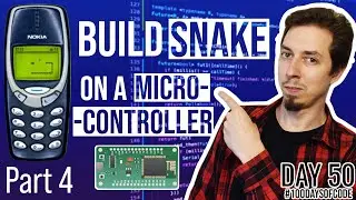 Build Snake on a Microcontroller - Part 4: Collisions - Day 50 of #100DaysOfCode in IoT