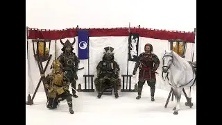 🇯🇵 Coomodel - Samurai Campfire Tent 🔥 1:6 Scale Accessories Pack Unboxing & Review #actionfigures