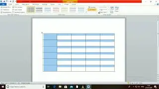 How to create table in Ms word in tamil (கணினி கற்கலாம் வாங்க )