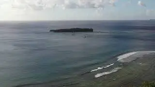 Facpi Point and surrounding areas on Guam via Drone.