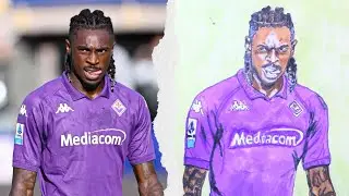 Drawing Moise Kean &ndash; Italy & Fiorentina Striker