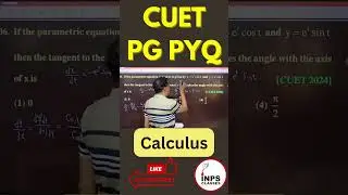 CUET PG Maths PYQ | Application of Derivatives | Previous Year Questions | Nitin Sir | INPS Classes