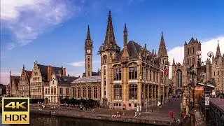 Historical Ghent & Gravensteen Castle, Belgium 4K