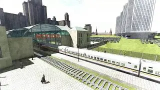 SketchUp + Lumion6. Train animation.