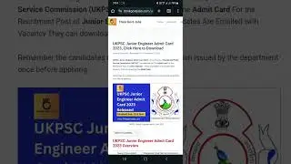 UKPSC Junior Engineer Admit Card 2023 OUT | Download Now #thinkgovtjobs #ukpsc