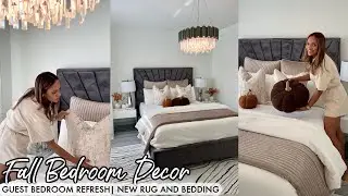 DECORATE WITH ME | FALL NEUTRAL BEDROOM DECOR | GUEST BEDROOM REFRESH