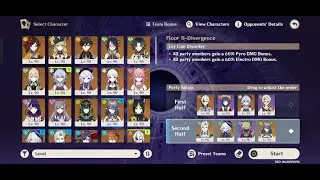 Genshin Impact: Song of The Welkin Moon - Spiral Abyss Luna III/6.2 Gameplay (Floor 11)