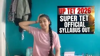UP TET // SuperTET officially announced💝💐 syllabus 2026 #stet #up_teacher #tet syllabus #teacher 