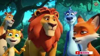 Ek Sher Tha Van Ka Raja | Panchatantra Ki Kahaniyan | Hindi Nursery Rhyme for Kids | Lion & Fox Song