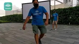 Best portable aluminium movie screen - Cinewav