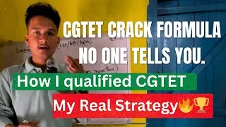 CGTET Preparation Guide 2026 | Beginners से Advance तक!@studentkarwan 