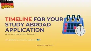 Study Abroad Timeline: When to Prepare Each Document (Germany + Abroad)