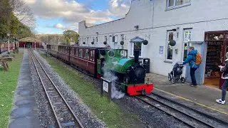 Kirklees Light Railway Number 2 &ldquo;Badger&rdquo; departing Clayton West
