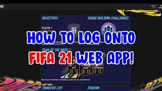 HOW TO log in to the FIFA 21 WEB APP... (FIFA 21 Web App Error)