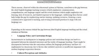 ENG503 - INTRODUCTION TO ENGLISH LANGUAGE TEACHING ASSIGNMENT SOLUTION