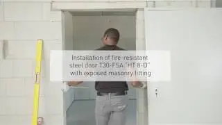 Teckentrup Fire Resistant Steel Door Installation