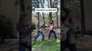 Guitarist vs Bassist #music #musician #guitar #bass #musicmemes #musichumor