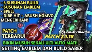 SABER ROAM IS REAL! SET BUILD SABER TERSAKIT 2025 1 HIT MODAR! SABER MOBILE LEGENDS