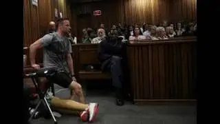 Oscar Pistorius walks around courtroom without prosthetic legs to show 'vulnerability'-NinersBD