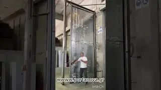 5m pivot door testing with soft closing system #pivot #home #doors #wood #security #aluminium